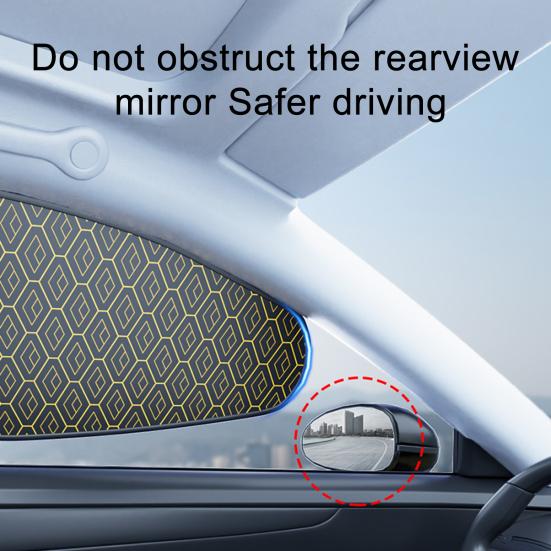 Car Sun Shade Heat-Proof Window Cover for Driver Side Electrostatic Sun Shield UV Protection Privacy Shield Portable Car Interior Heat Protector