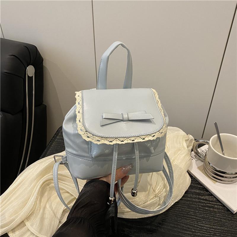 Student bag women's 2025 summer Korean version of the new ins trendy fashion backpack sense niche ballet style women's bag