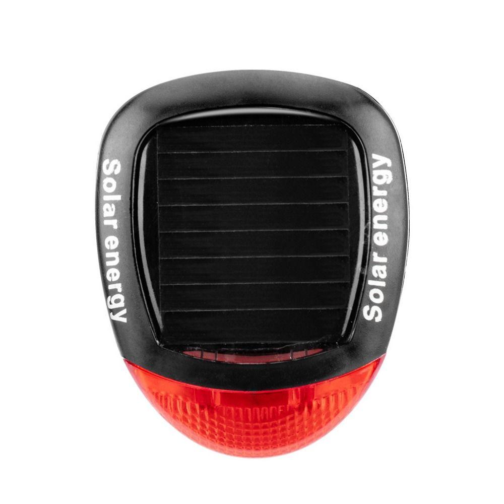 Cycling Bike Solar Energy Light Back Rear Tail Light LED Seatpost Lamp Bicycle Reflector