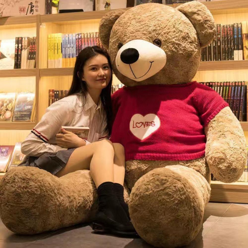 Ursuleț de pluș supradimensionat păpușă jucărie de pluș păpușă de pânză pernă de dormit pat păpușă panda urs de îmbrățișat fată