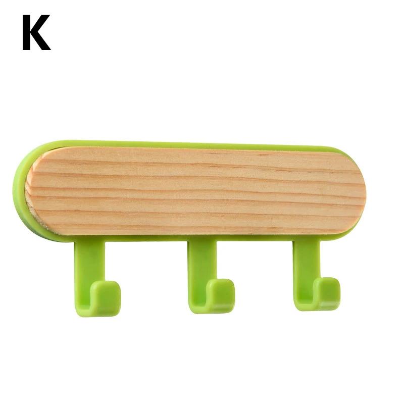 Suport chei din lemn, pălărie, eșarfă, organizator de depozitare, suport magnetic puternic pentru chei, suport pentru depozitare, cârlige pentru telefon, umerase autoadezive montate pe perete