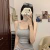 #Early autumn new pure lace lace thermal sling vest slim and thin women's fixed belt chest pad