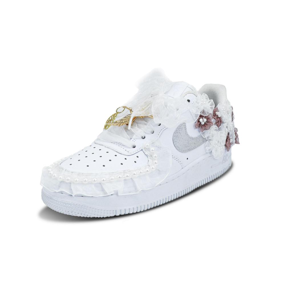 Nike Air Force 1 Slip Resistant Low top Skateboard Shoes Men's White CW2288-111(Team147-)