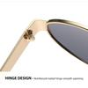 Exquisite Retro Oval Metal Frame Myopia Sunglasses Women and Men UV Resistant Glasses Travel Beach Protect Eyes 0 To -4.0