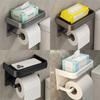 Aluminum Alloy Toilet Paper Holder Tissue Rack Bathroom Tissue Holder For Bathroom Storage Shelf Bathroom Accessories