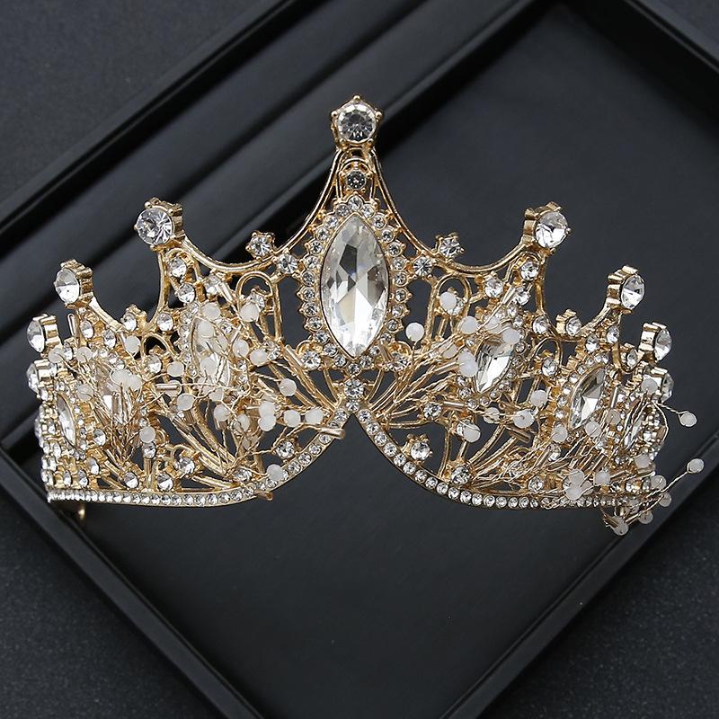 Crown Tiara Bride  Rhinestone Crown  Wedding Dress  Adult Ceremony Birthday  Princess Hair Accessories  Children