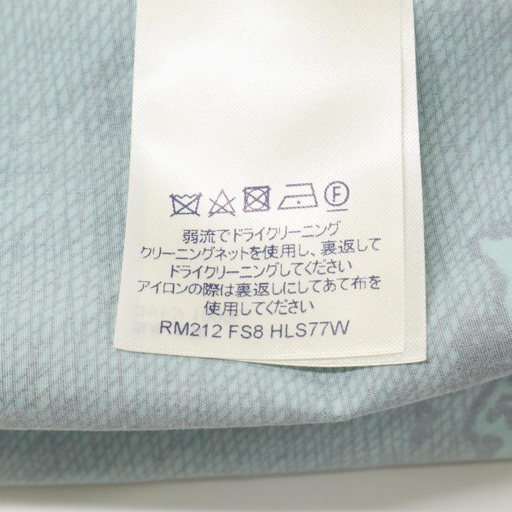 Louis Vuitton [Krajowo Autoryzowany] RM212 FS8 HLS77W LV Koszula z Długim Rękawem Oversize/ topy S Zielony x czarnyUżywany