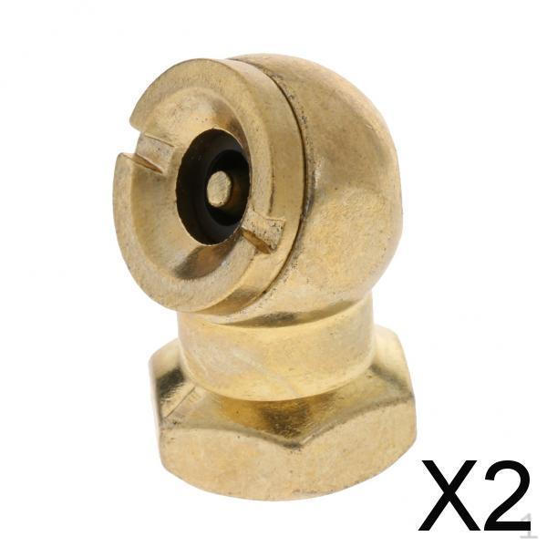 

2x Solid Pneumatic Car Tire Inflator Nozzle for Air Zinc Alloy