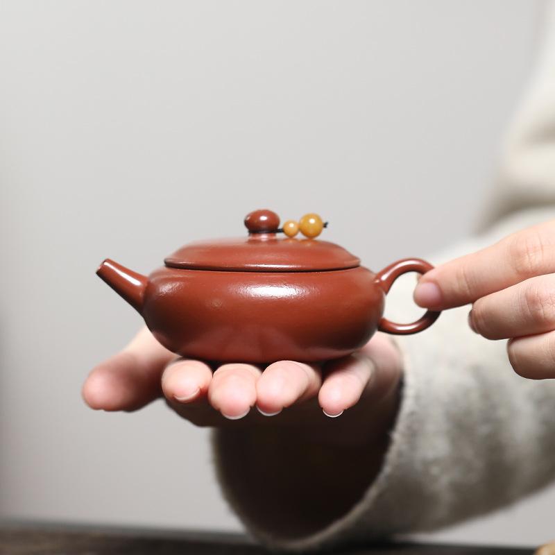 Chinese Yixing Handmade Purple Clay Teapot Raw Ore Zhu Mud Tea Pot Small Capacity Beauty Kettle Tradition Zisha Teaware 80ml