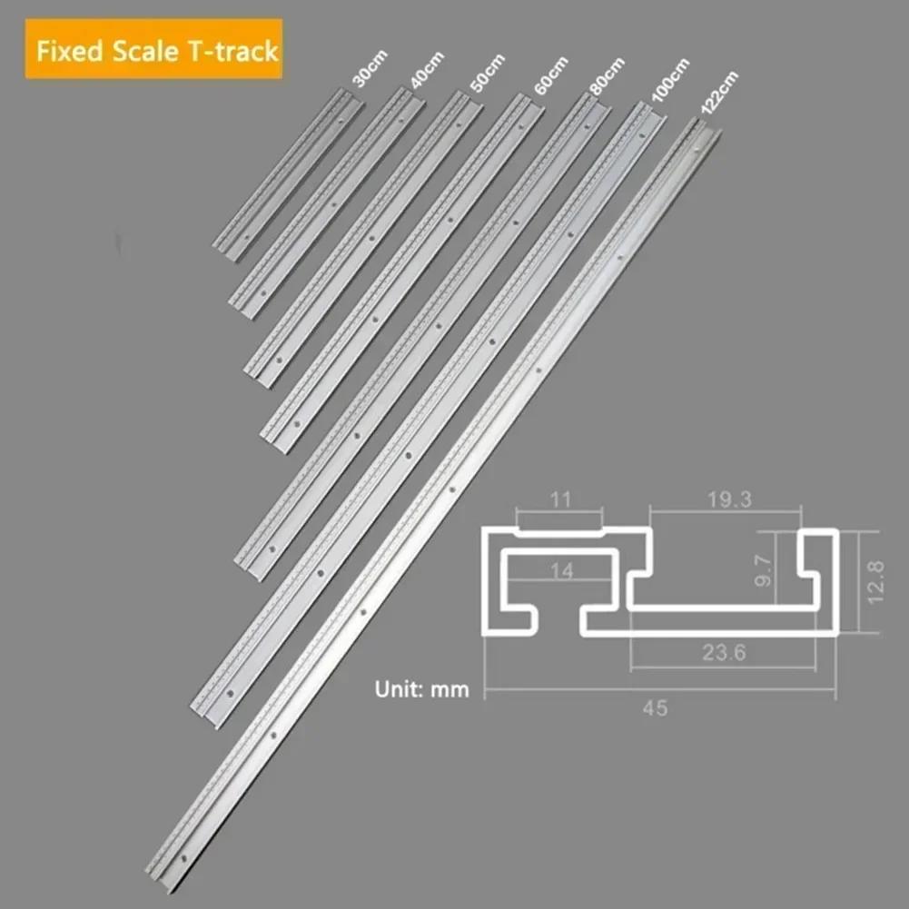 Router Tables T Slot Miter Track 45*12.5mm Aluminum Alloy For Router Table Silver High Quality Practical Brand New