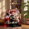 Hocus Pocus Custom Flannel Blankets Soft Warm Cozy Throws for Home Decor Holiday Gifts
