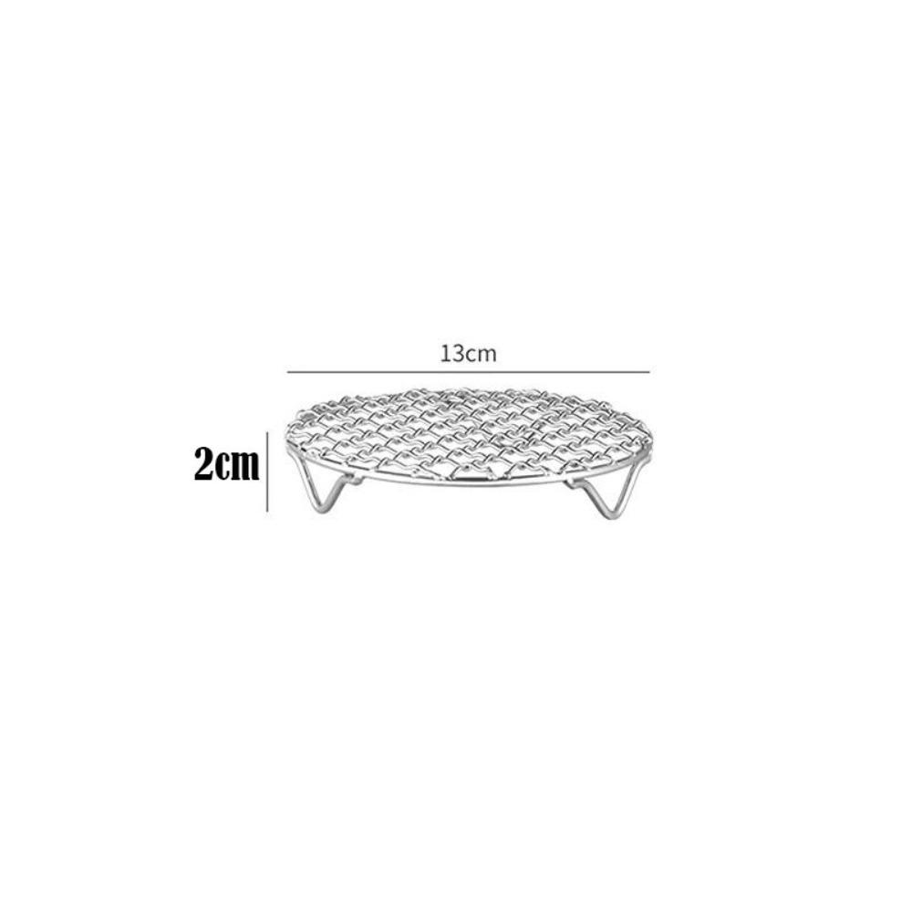 

Круглая решетка для фритюрницы из нержавеющей стали, решетка для охлаждения, решетка для гриля, домашняя кухонная духовка, пароварка 13cm