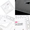 MGRS USNG Coordinate Scale Protractors Clear Topographical Map Scale for Sea/Land Navigation Adventure