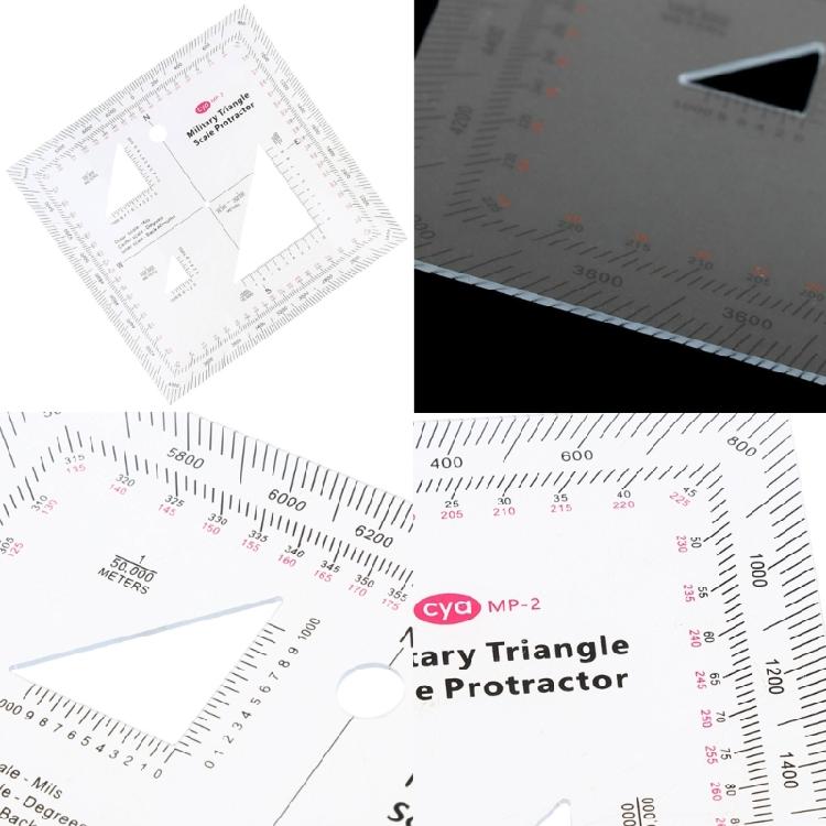 MGRS USNG Coordinate Scale Protractors Clear Topographical Map Scale for Sea/Land Navigation Adventure