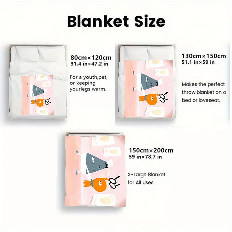 Lamput 2D Flat Pattern Flannel Blanket High quality All Seasons Warmth and Comfort Perfect for Christmas Gifts.NMT0928102