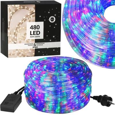 Light Garland - - 480 LED - 21.5 M - 8 Functions - IP44 - Multicolor