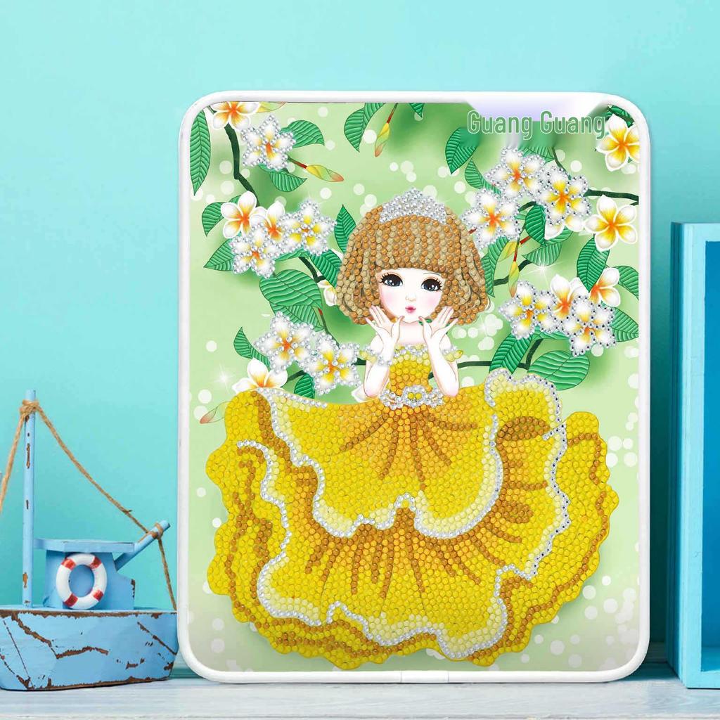 Officially Licensed Children's Little Princess DIY Diamond Painting Kit with Frame