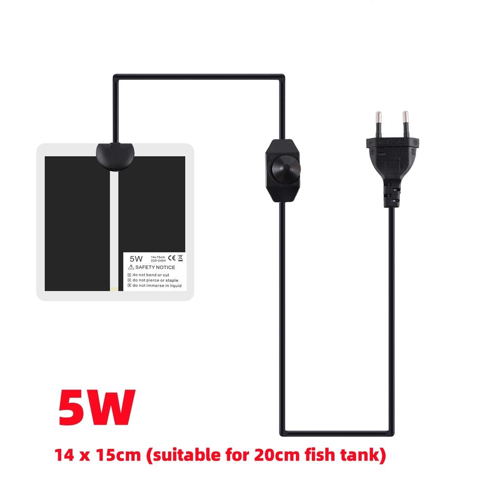 1Pc Crawler Pet Heating Pad with Temperature Control Switch 5/7/14/20/28/35/45W Far Infrared PET Reptile Fish Tank Heating Mat