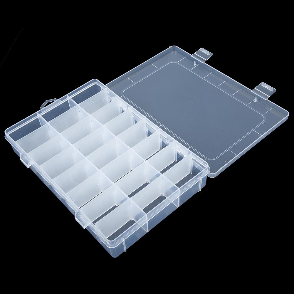 Storage Box Organizeis Case Plastic Portable Storing 10/15/24/36 Compartment Container Jewelry Multi Functional Organizer