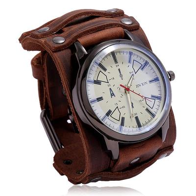 Retro Rindsleder Punk Herren Verstellbares Armband