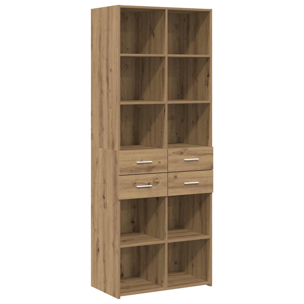 Bookshelf Artisan Oak 30 X 42.4 X 185.2 Cm
