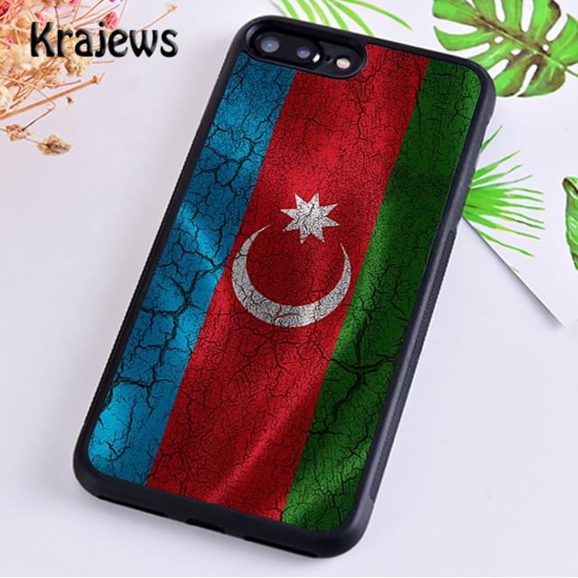 Krajews Azerbaijan Flag Soft Phone Case Cover For iPhone 14 5s 6s 7 8 Plus X XR XS 11 12 13 Pro Max Samsung Galaxy S21 S22 Ultra