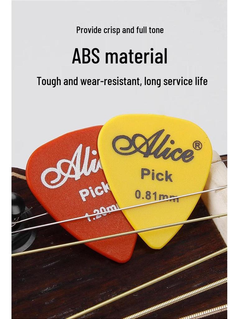 Alice Celluloid Mattierte Gitarrenplektren: Rutschfeste Speed-Plektren für E-Gitarren und Ukulelen