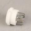 Yousheng 2Pcs Ceramic Tube Socket GZC7-F Golden Tinning Plated 7-Pin Vacuum Electronic Tube Socket Replacement Parts Accessories for 6J1 6J2 6X4 6Z4