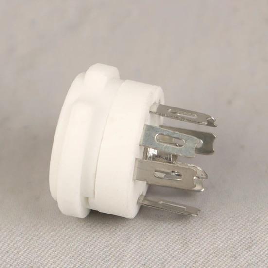 Yousheng 2Pcs Ceramic Tube Socket GZC7-F Golden Tinning Plated 7-Pin Vacuum Electronic Tube Socket Replacement Parts Accessories for 6J1 6J2 6X4 6Z4
