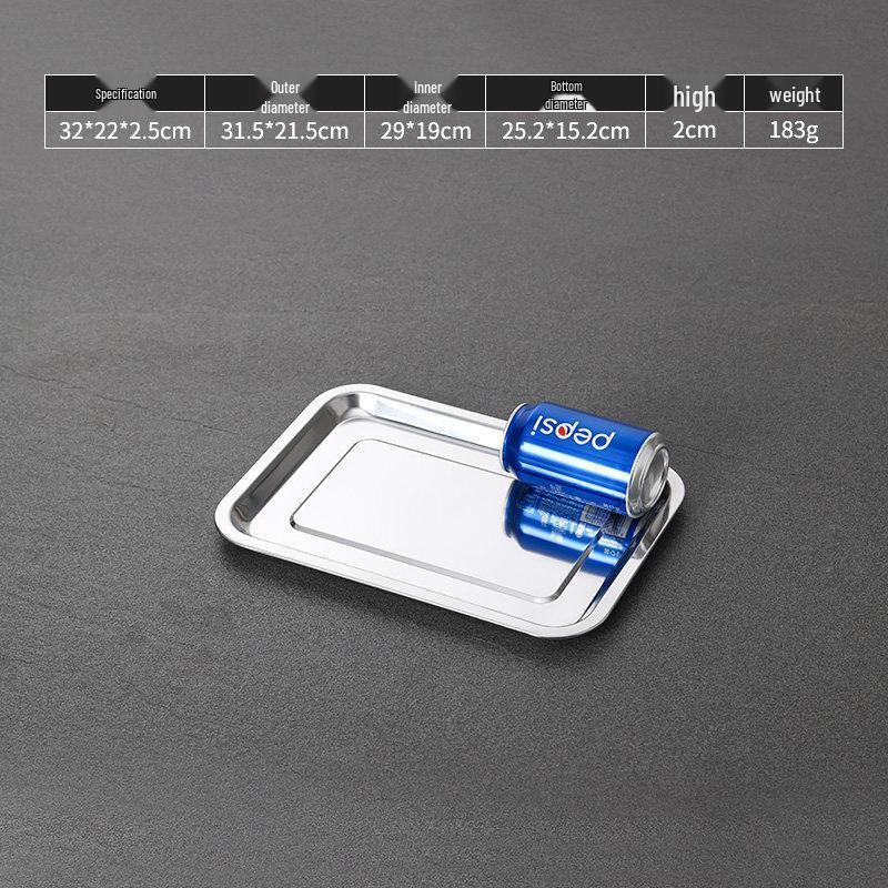 ZLIII Stainless Steel Rectangular Serving Tray