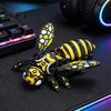 3D Printed Mechanical Beetle Articulated Bee Figure Toy, Keychain Ornament, Posable Insect Display Model Figurine for Desktop Car Dashboard