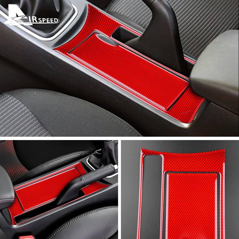 Real Carbon Fiber Car Water Cup Holder Cover Panel Sticker for Mazda 3 2010 2011 2012 2013 Trim Interior Car Styling Accessories