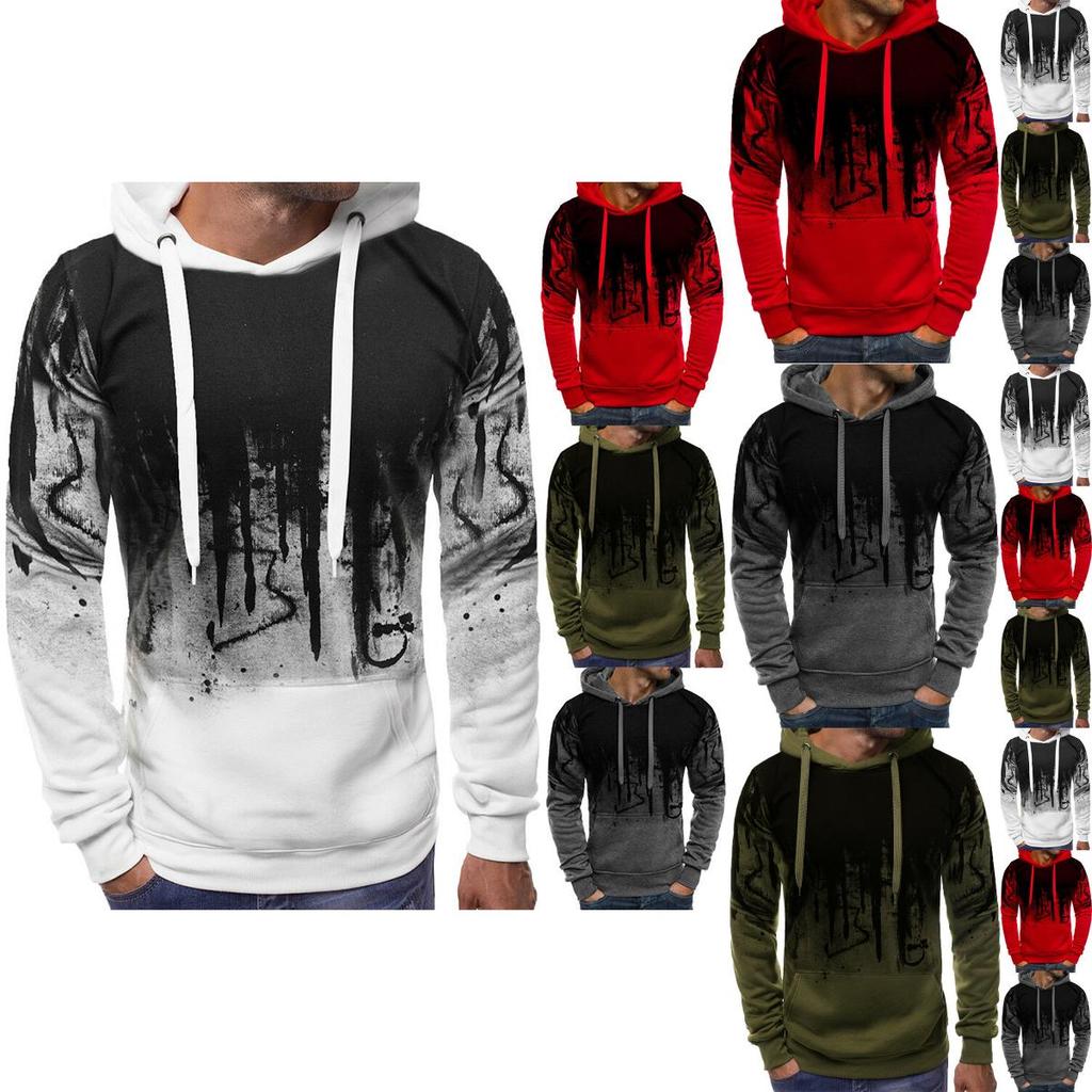 Men's Winter Hoodies Slim Fit Hooded Sweatshirt Warm Outwear Soft Material Jacket