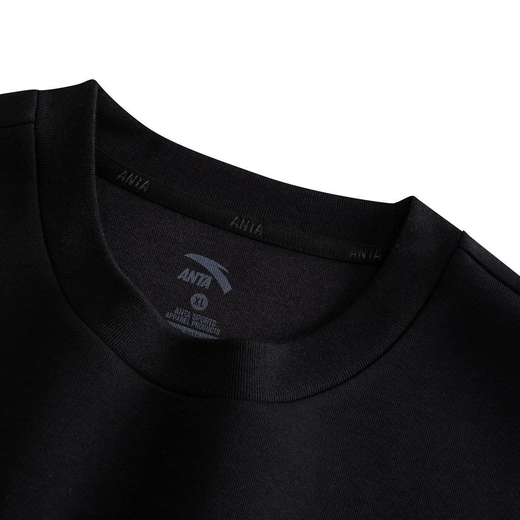Anta Lifestyle Series Pullover Sweatshirt 2026 Spring Men Sweatshirt Basic-Black 952618702S-3