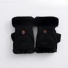 Cycling Gloves, Women's, Warm, Velvet, Thick, Flip, Half Finger Gloves