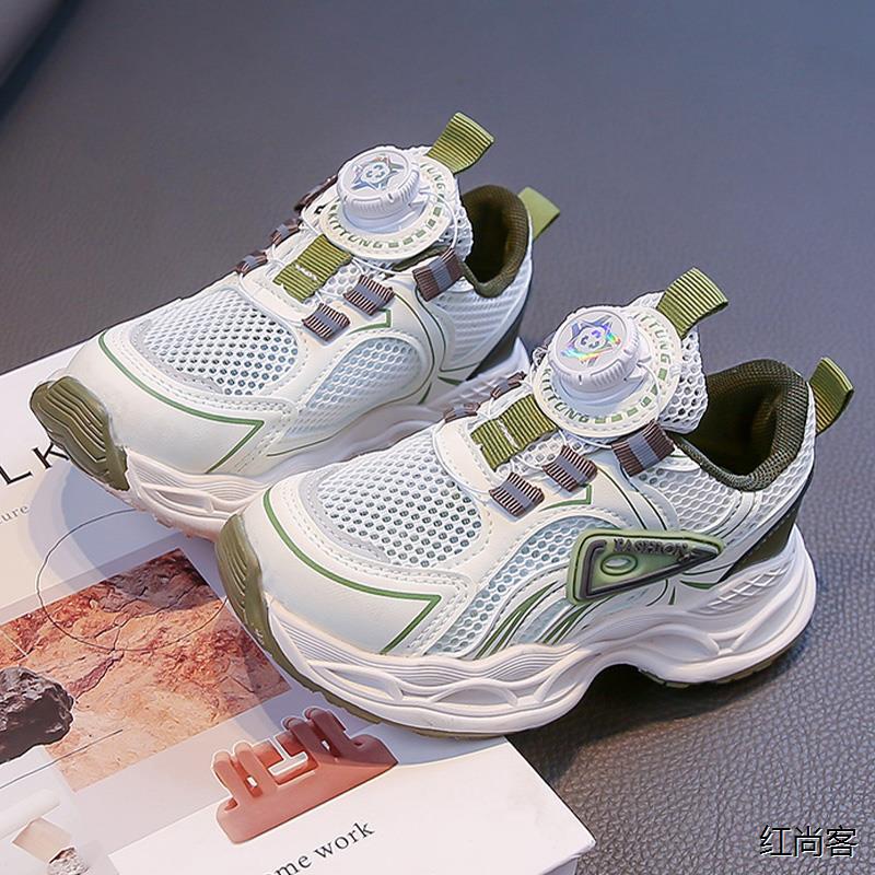

Children s platform button sneakers spring and autumn 2025 new dad shoes boys and girls soft-soled casual sneakers trend 31 зелёный