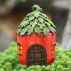 Resin House Miniatures Figurines Garden Decorations Outdoor Accessories Mini Crafts Small Home Garden Yards Decorations