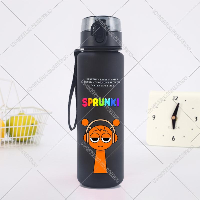 650ML Hot Game Sprunki Water Bottle Portable Children Outdoors Drinking Bottles Large Capacity Sport Fitness Water Cup Xmas Gift