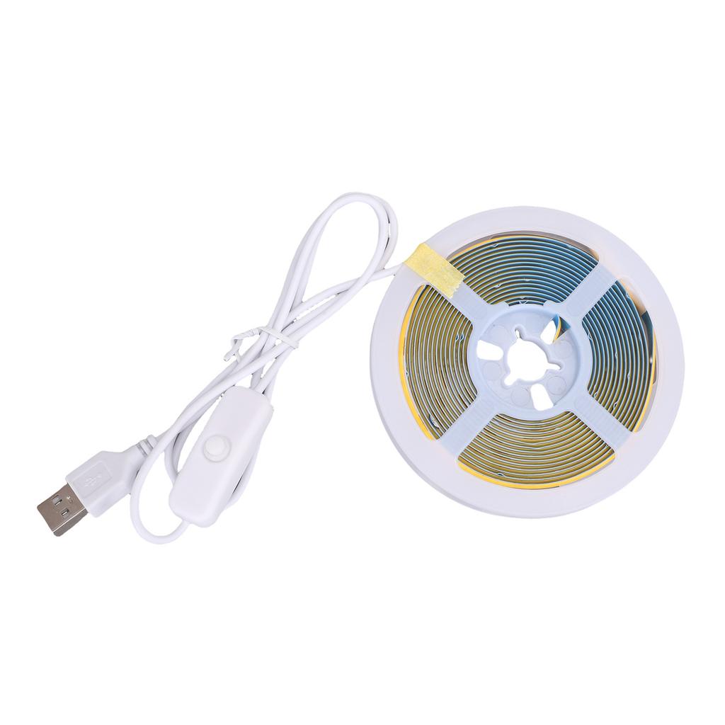 COB LED Strip Lights 800LM IP65 Water Proof Flexible Self Adhesive Tape Lights for Home DIY 13.12ft