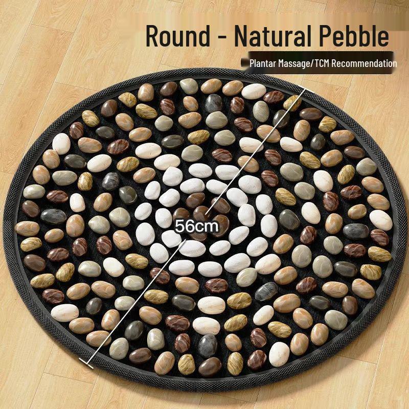 Acupressure Pebble Foot Pad: Traditional Chinese Meridian Massage for Slow Jogging & Indoor Use