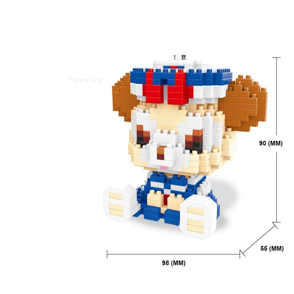 Cartoon Anime  Blocks Kuromi My Melody Cinnamoroll Mouse Building Blocks Doll Toy Kids Birthday Gift