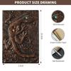 Superaura 3D Lizard DND Vintage Leather Journal Writing Notebook with 200 Pages A5 Journal Diary,Antique Handmade Leather Diary