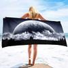 Beach Towel Moon Quick Dry Towel Sand Proof Beach Towels Super Absorbent for Travel Pool Swimming Bath Camping Yoga Gym Sports