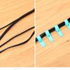 10PCS Cable Organizer Silicone Wire Binding Data Cable Tie Management Bobbin Winder Marker Holder Tape Lead Straps