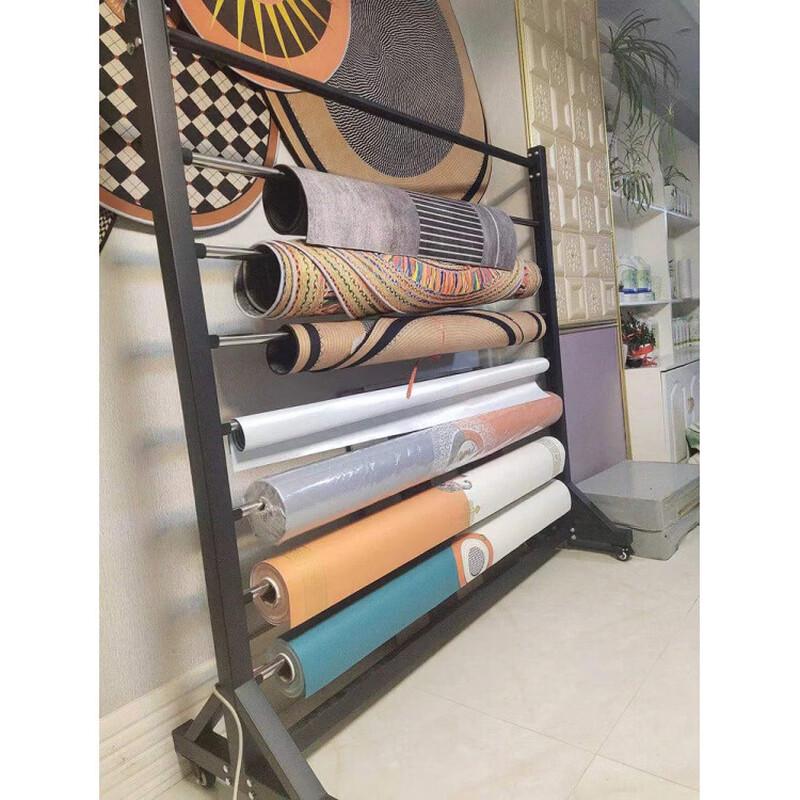 Rolling Fabric and Film Display Stand