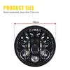 5.75" LED Headlight For Harley Davidson Round LED Motorcycle Headlight For Dyna Super Wide Glide Low Rider Softail Sportster
