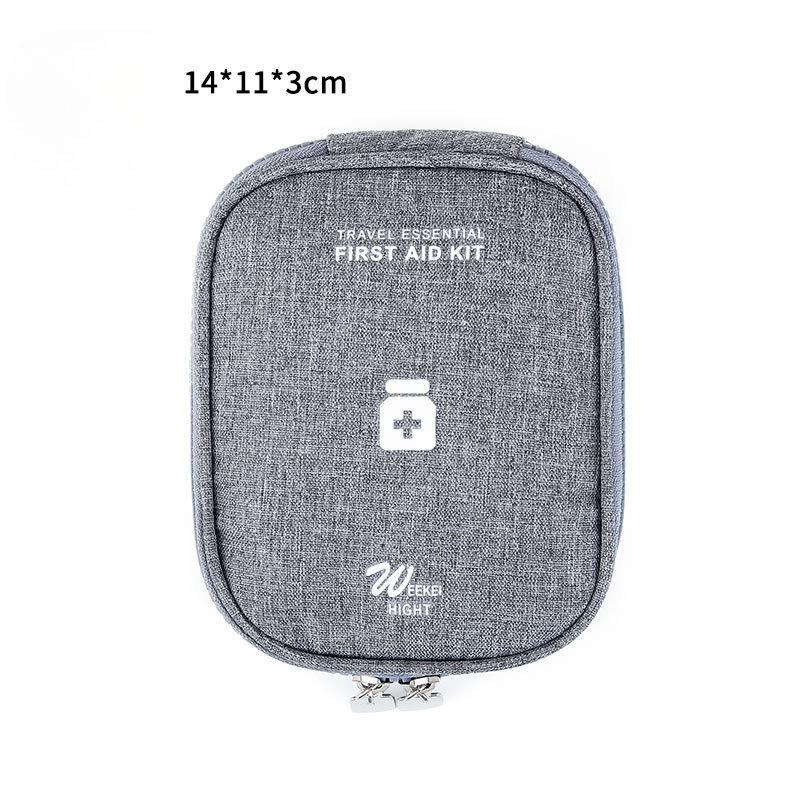 Outdoor-Erste-Hilfe-Notfall-Medizintasche, Medikamenten-Pillendose, Camping, Zuhause, Auto, Überlebensset, Emerge-Hülle, kleine 600D-Oxford-Tasche