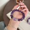 Glatte Perlen Armband Farbverlauf Hand Schmuck Elegante Lila Kristall Hand Kette Täglich