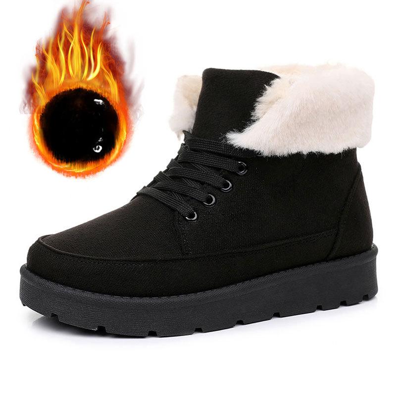 Women'S High Top Short Boots Cold Warm Cotton Boots Thickened Boots With Thick Soles Comfortable New Street Party Shoes Woman