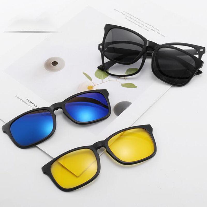 2325 Magnet Clip Rivets Frame Square Myopia Glasses 0 -0.5 -0.75 -1.0 -1.5 -2.0 -3.0 To -6.0